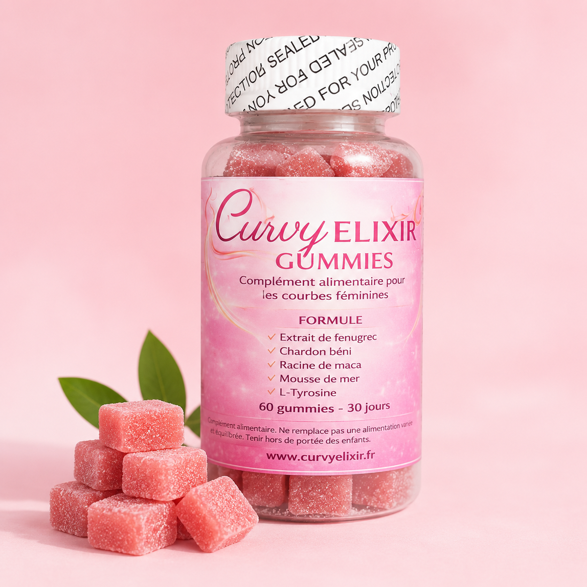 Curvy Elixir Gummies – 60 Gummies (30 jours)